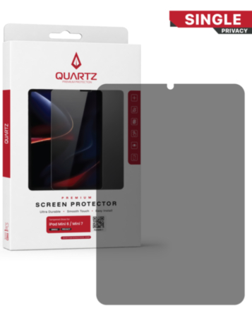 QUARTZ Privacy Tempered Glass for iPad Mini 6 / Mini 7 (Single Pack)