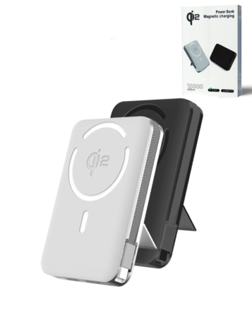 Qi2 Certified Magnetic Wireless Power Bank with USB-C (10000 mAh / 30W) (Only Ground Shipping)