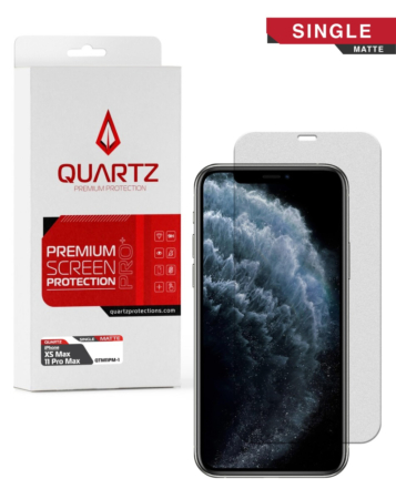 QUARTZ Matte Tempered Glass for iPhone XS Max / 11 Pro Max (Single Pack)