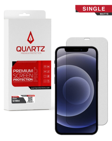 QUARTZ Matte Tempered Glass for iPhone 12 Mini (Single Pack)