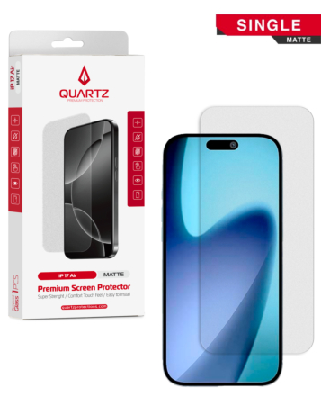 QUARTZ Matte  Tempered Glass for iPhone Air (Single Pack)