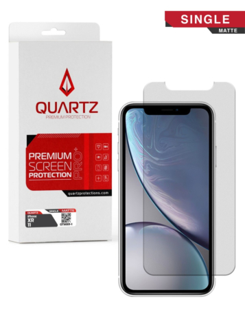 QUARTZ Matte Tempered Glass for iPhone XR / 11 (Single Pack)