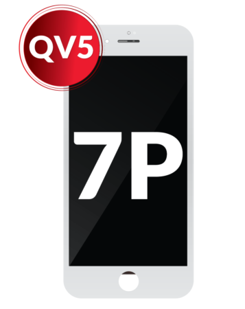 LCD Assembly with Steel Plate for iPhone 7 Plus (WHITE) (Aftermarket / QV5)