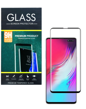 Clear Tempered Glass for Galaxy S10 5G G977 (Case Friendly / 3D Curved / 1 Piece)