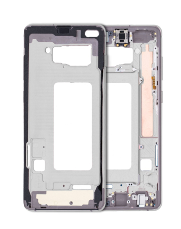 Purchase the middle frame housing for Galaxy S10 Plus in White.