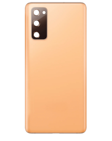 Purchase the Back Glass with Camera Lens and Adhesive for Galaxy S20 FE, No Logo, Cloud Orange.