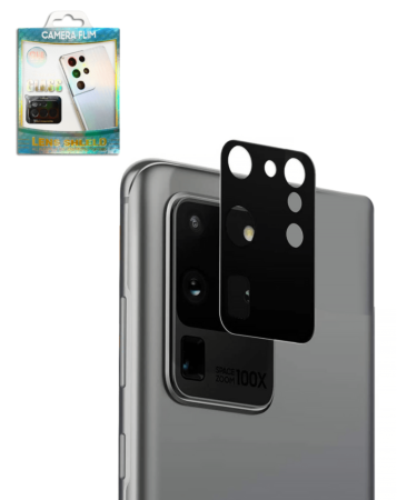 Order the Back Camera Tempered Glass for Galaxy S20 Ultra in Black.