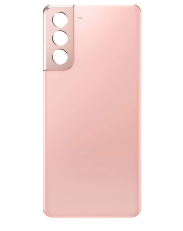 Buy the Back Glass with Camera Lens and Adhesive for Galaxy S21, No Logo, in Phantom Pink.
