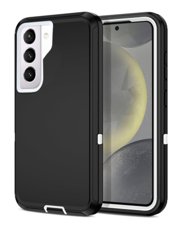 Heavy Duty Case for Galaxy S21 (BLACK & WHITE) (Only Ground Shipping)