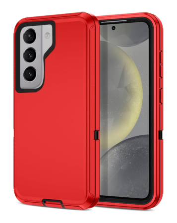 Heavy Duty Case for Galaxy S21 (RED & BLACK) (Only Ground Shipping)