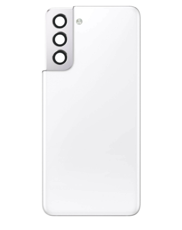 Stock up on the Back Glass with Camera Lens for Galaxy S21 US and International Service Pack in Phantom White.
