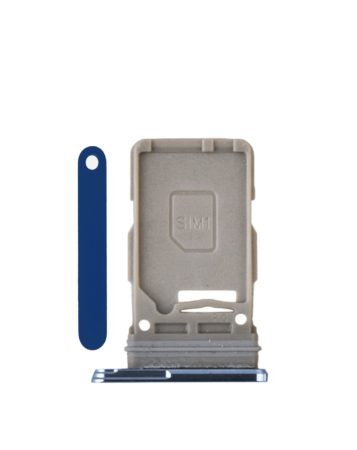 Purchase the Single SIM Card Tray for Galaxy S21 Ultra, S21 Plus, and S21 in Navy Blue.