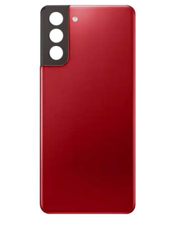 Order the Back Glass with Camera Lens and Adhesive for Galaxy S21 Plus, No Logo, Phantom Red.