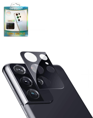 Buy the Back Camera Tempered Glass for Galaxy S21 Ultra in Black.