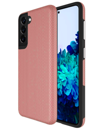 Galaxy S22 Shock Absorption Protective Dual Layer Case - ROSE GOLD (Only Ground Shipping)