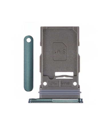 Buy the Single Sim Card Tray for the Galaxy S22 Plus 5G and S22 5G in Green.
