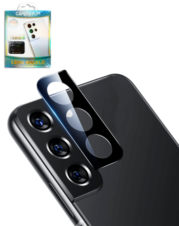 Buy the Back Camera Tempered Glass for Galaxy S21 Plus and S21 in Black.