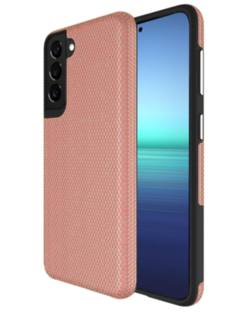 Galaxy S22 Ultra Shock Absorption Protective Dual Layer Case - ROSE GOLD (Only Ground Shipping)