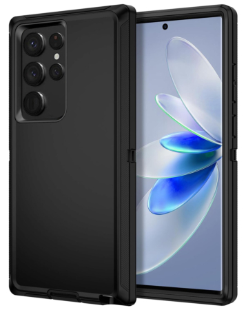 Heavy Duty Case for Galaxy S22 Ultra (BLACK) (Only Ground Shipping)