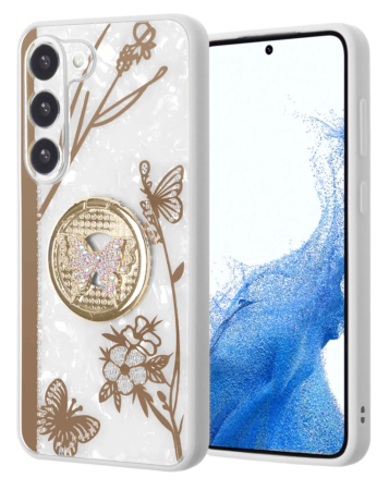 Galaxy S23 Plus Luxury Shiny Cases - WHITE (Only Ground Shipping)