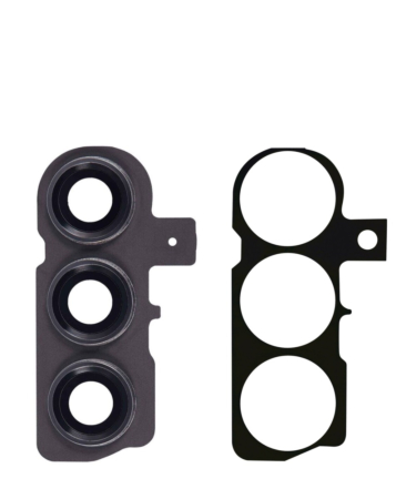Stock up on the back camera lens with adhesive for Galaxy S23 5G and S23 Plus 5G in phantom black.