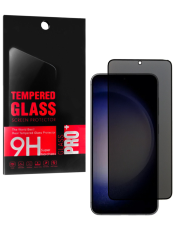 Buy the privacy tempered glass for Galaxy S23. Case friendly, anti-spy, one piece.