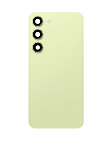 Buy the back glass with camera lens and adhesive for Galaxy S23, no logo, in lime.