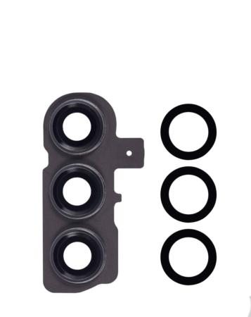 Stock up on the back camera lens with cover bezel ring for Galaxy S23 5G and S23 Plus 5G in phantom black.