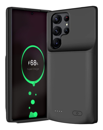 Stock up on the slim protective charging case with 4800mAh for Galaxy S23 Ultra. Ground shipping only.