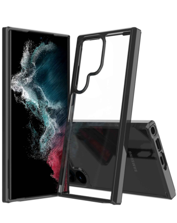 Galaxy S22 Ultra / S23 Ultra Hybrid Case with Air Cushion Technology - BLACK (Only Ground Shipping)