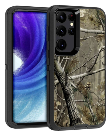Heavy Duty Case for Galaxy S23 Ultra (CAMO BLACK) (Only Ground Shipping)