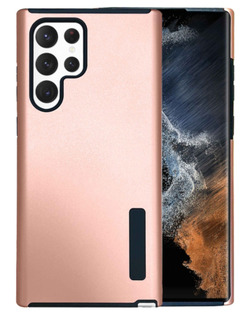 Galaxy S23 Ultra Dual Layer Protection Case - ROSE GOLD (Only Ground Shipping)