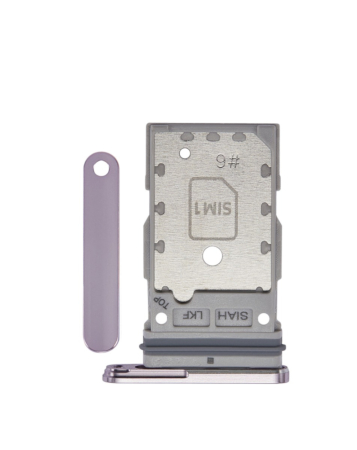 Buy the dual SIM card tray for Galaxy S23 Ultra in lavender.