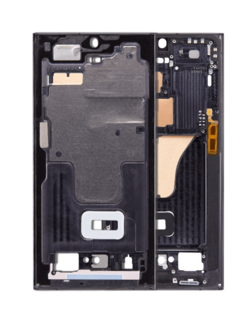 Purchase the middle frame housing for Galaxy S23 Ultra 5G North American version in graphite.