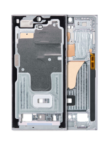Buy the middle frame housing for Galaxy S23 Ultra, US or International version, service pack, in sky blue.