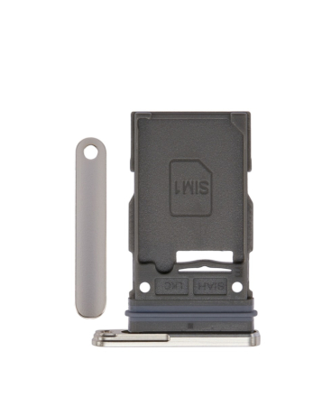 Order the single SIM card tray for Galaxy S23 Ultra in cream.