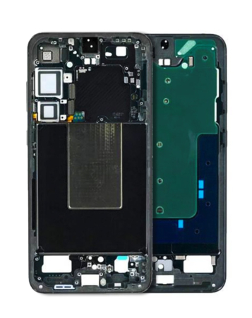 Stock up on the Middle Frame Housing for Galaxy S24 Plus in onyx black.