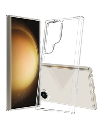Galaxy S24 Ultra Hybrid Case with Air Cushion Technology - CLEAR (Only Ground Shipping)