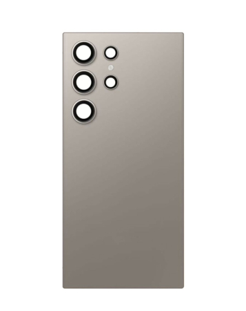 Order the Back Glass with Camera Lens for Galaxy S24 Ultra, US and international service pack, in titanium gray.
