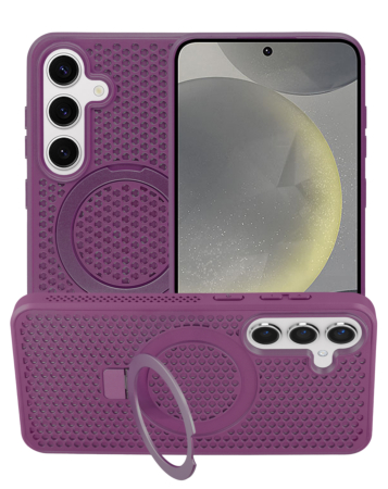 Heat Dissipation Case with Kickstand - PURPLE for Galaxy S24 / S25 (Only Ground Shipping)