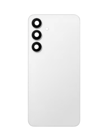 Back Glass with Adhesive and Back Camera Lens for Galaxy S25 FE (NO LOGO) (WHITE)