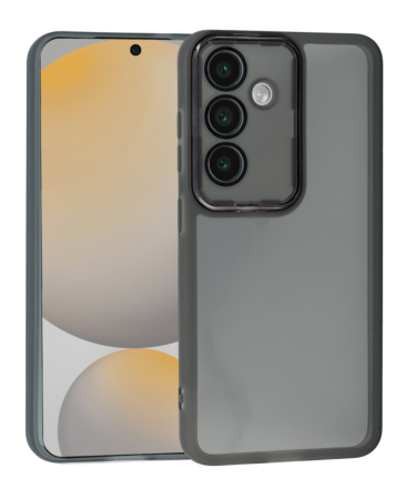Soft Silicone Transparent Case - BLACK for Galaxy 25 Plus (Only Ground Shipping)