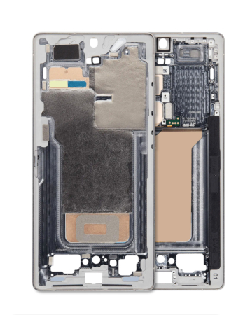Shop the Middle Frame Housing for Galaxy S25 Ultra 5G, North American version, in titanium whitesilver.