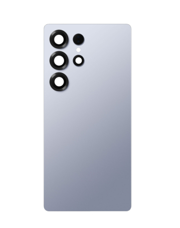 Grab the wholesale deals on the Back Glass with Camera Lens for Galaxy S25 Ultra, US and International versions, service pack, in titanium silverblue.