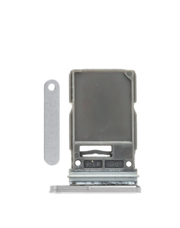 Stock up on the Single SIM Card Tray for Galaxy S25 Ultra in titanium whitesilver.