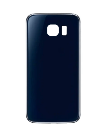 Buy the black back glass with camera lens and adhesive for Galaxy S6, no logo.