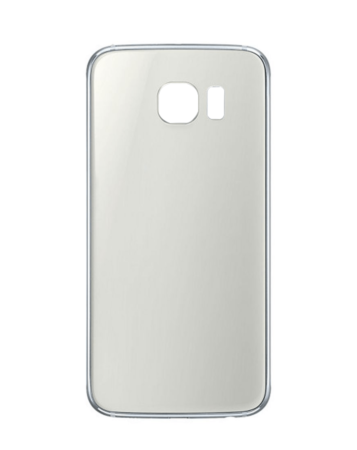 Order the white back glass with camera lens and adhesive for Galaxy S6, no logo.