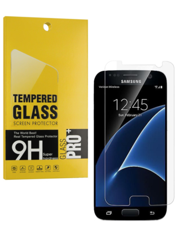 Order the clear tempered glass for Galaxy S7, case-friendly, 2.5D, 1 piece.