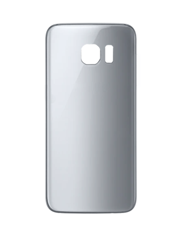 Back Glass with Camera Lens and Adhesive for Galaxy S7 Edge (NO LOGO) (SILVER)