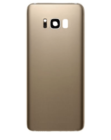 Back Glass with Camera Lens and Adhesive for Galaxy S8 (NO LOGO) (GOLD)